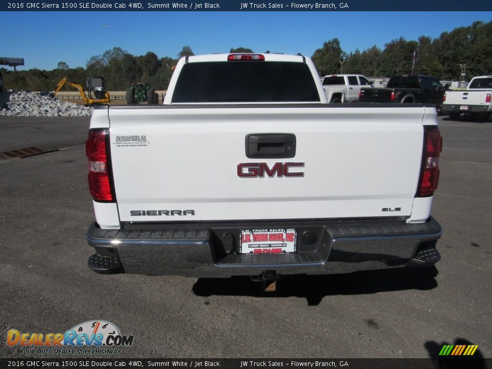 2016 GMC Sierra 1500 SLE Double Cab 4WD Summit White / Jet Black Photo #4