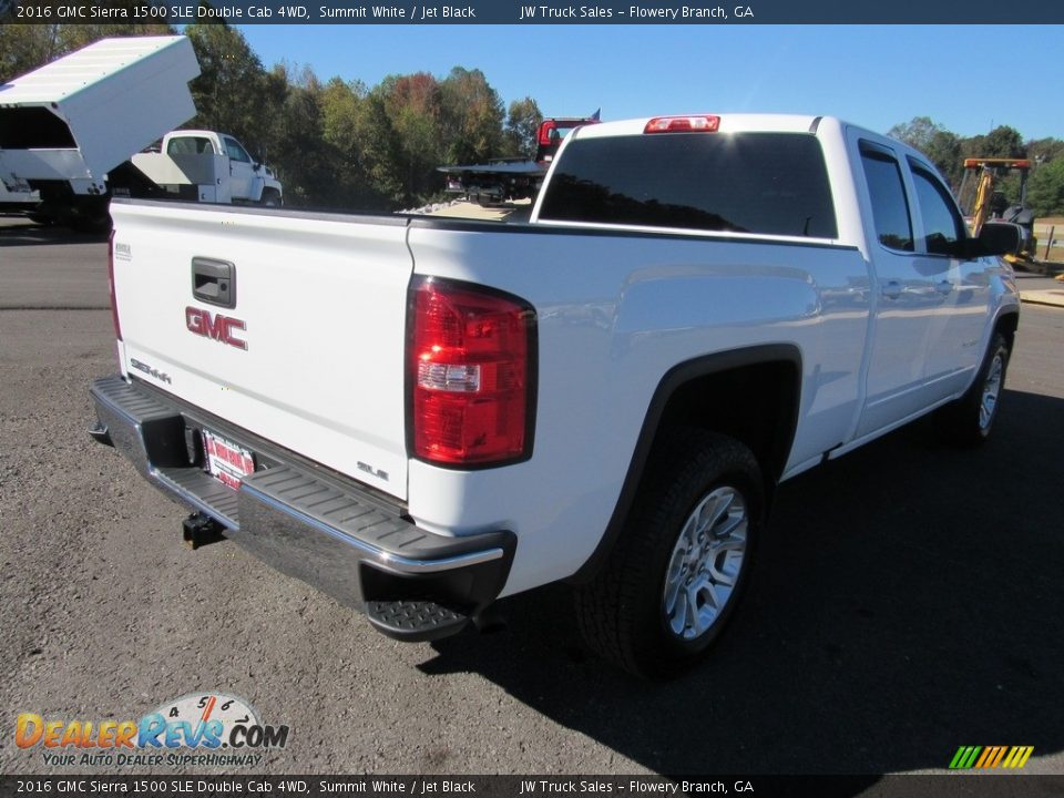 2016 GMC Sierra 1500 SLE Double Cab 4WD Summit White / Jet Black Photo #5