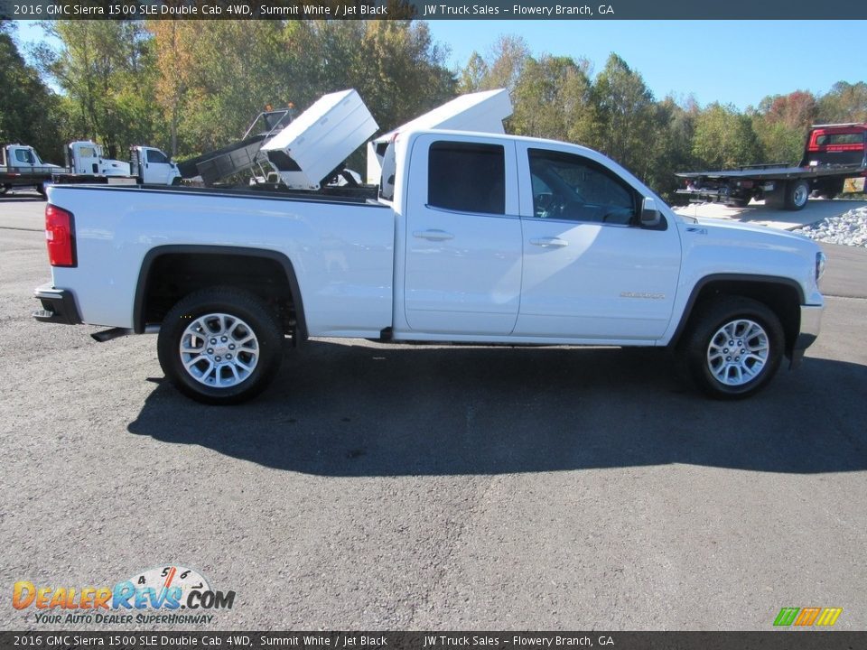 2016 GMC Sierra 1500 SLE Double Cab 4WD Summit White / Jet Black Photo #6