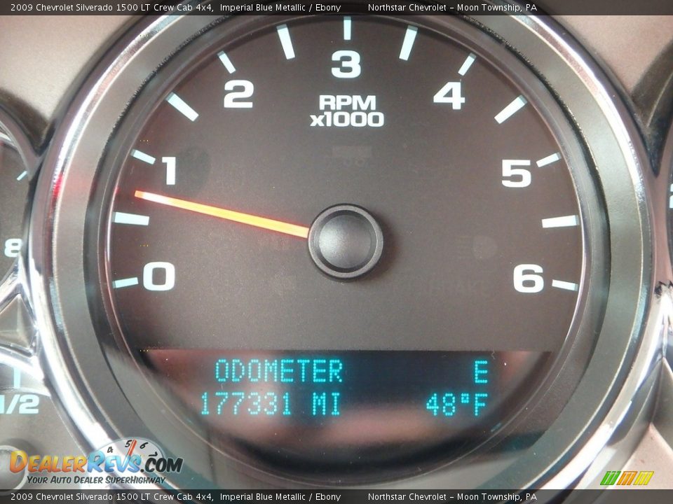 2009 Chevrolet Silverado 1500 LT Crew Cab 4x4 Imperial Blue Metallic / Ebony Photo #15