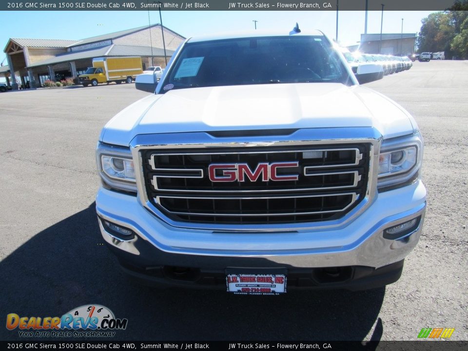 2016 GMC Sierra 1500 SLE Double Cab 4WD Summit White / Jet Black Photo #8
