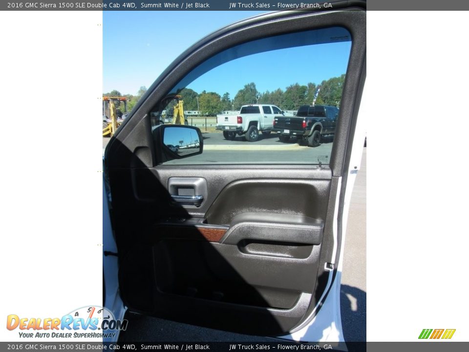 2016 GMC Sierra 1500 SLE Double Cab 4WD Summit White / Jet Black Photo #9