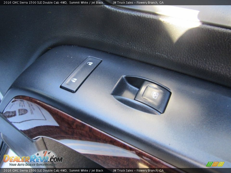 2016 GMC Sierra 1500 SLE Double Cab 4WD Summit White / Jet Black Photo #10