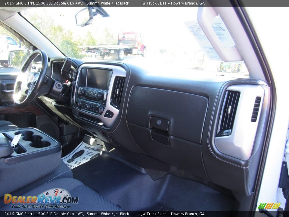 2016 GMC Sierra 1500 SLE Double Cab 4WD Summit White / Jet Black Photo #14