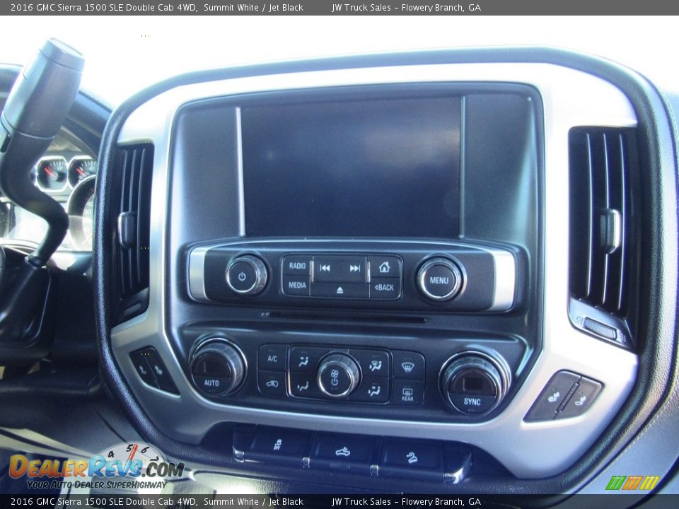 2016 GMC Sierra 1500 SLE Double Cab 4WD Summit White / Jet Black Photo #15