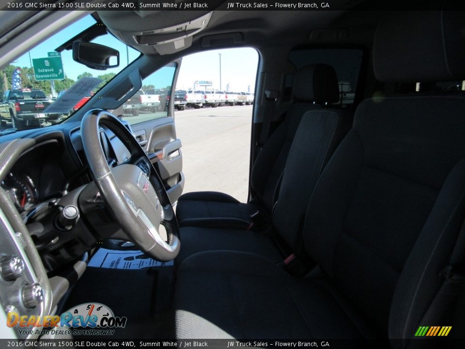 2016 GMC Sierra 1500 SLE Double Cab 4WD Summit White / Jet Black Photo #16