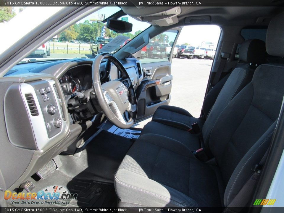 2016 GMC Sierra 1500 SLE Double Cab 4WD Summit White / Jet Black Photo #17