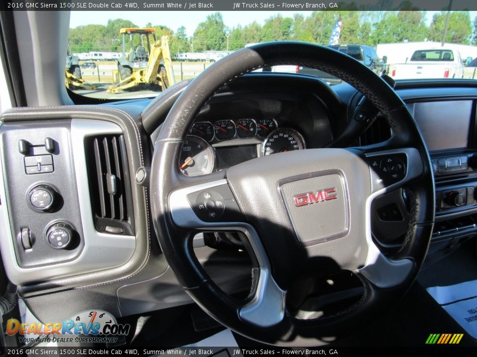 2016 GMC Sierra 1500 SLE Double Cab 4WD Summit White / Jet Black Photo #19