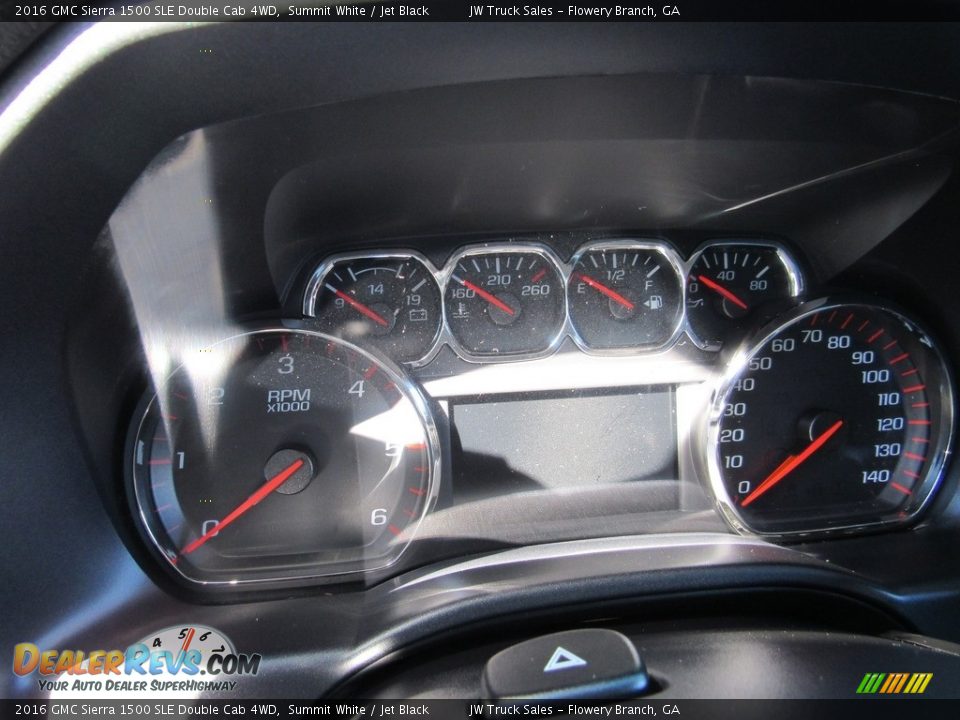 2016 GMC Sierra 1500 SLE Double Cab 4WD Summit White / Jet Black Photo #20