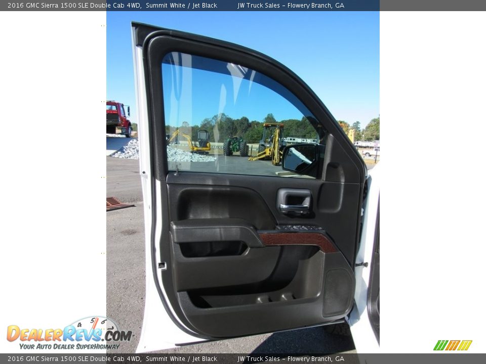 2016 GMC Sierra 1500 SLE Double Cab 4WD Summit White / Jet Black Photo #22