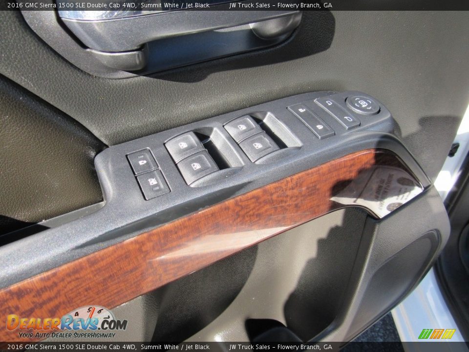 2016 GMC Sierra 1500 SLE Double Cab 4WD Summit White / Jet Black Photo #23