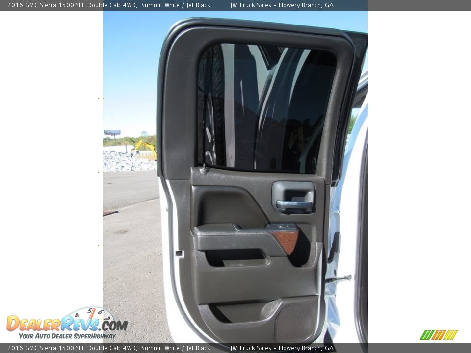 2016 GMC Sierra 1500 SLE Double Cab 4WD Summit White / Jet Black Photo #24