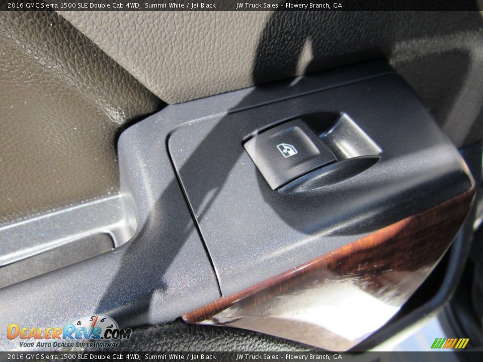2016 GMC Sierra 1500 SLE Double Cab 4WD Summit White / Jet Black Photo #25
