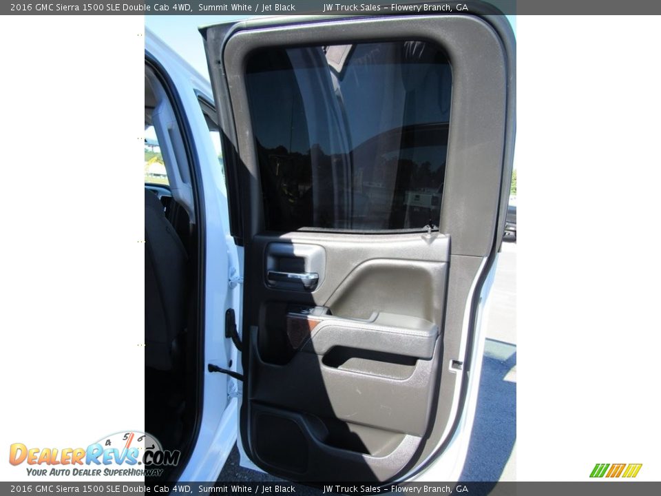 2016 GMC Sierra 1500 SLE Double Cab 4WD Summit White / Jet Black Photo #28