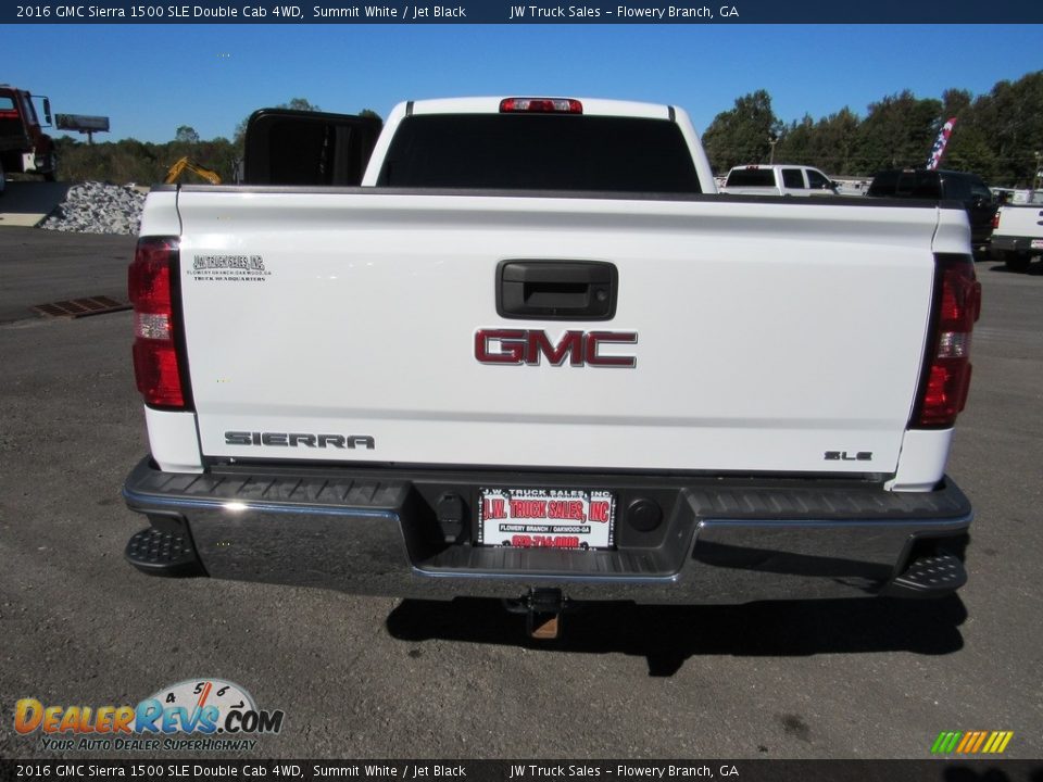 2016 GMC Sierra 1500 SLE Double Cab 4WD Summit White / Jet Black Photo #32