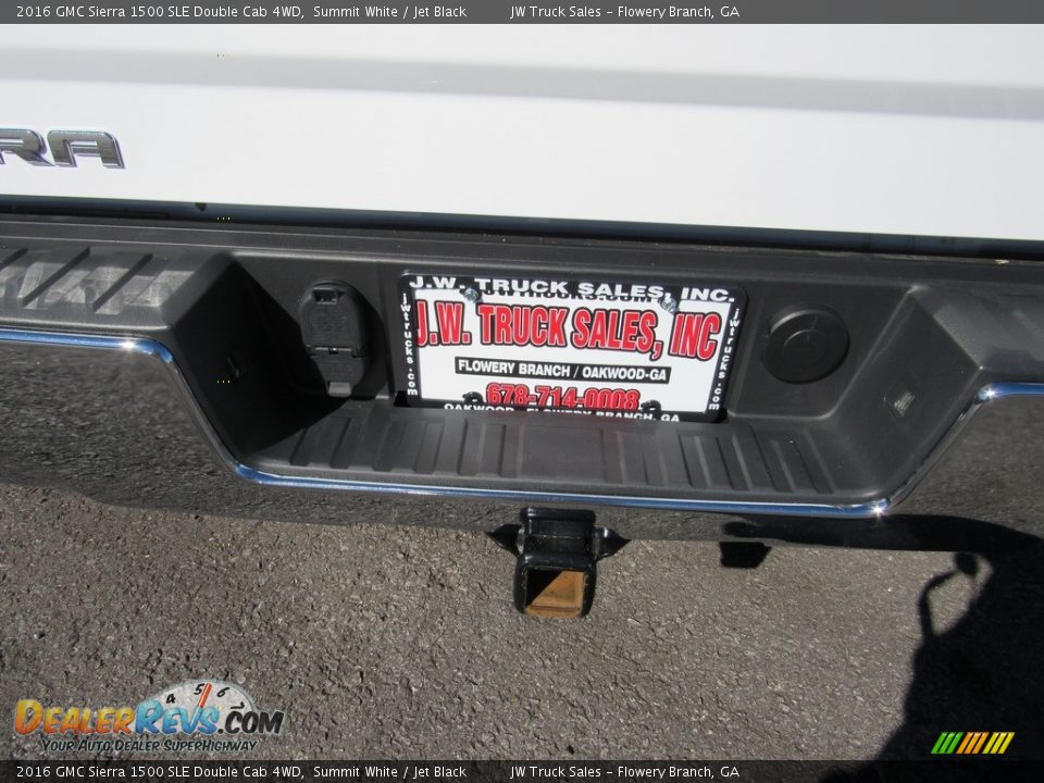 2016 GMC Sierra 1500 SLE Double Cab 4WD Summit White / Jet Black Photo #33