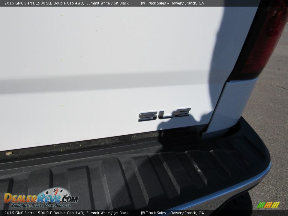 2016 GMC Sierra 1500 SLE Double Cab 4WD Summit White / Jet Black Photo #34
