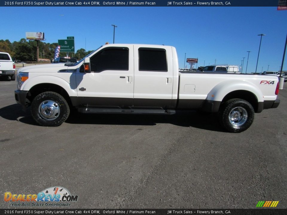 2016 Ford F350 Super Duty Lariat Crew Cab 4x4 DRW Oxford White / Platinum Pecan Photo #2