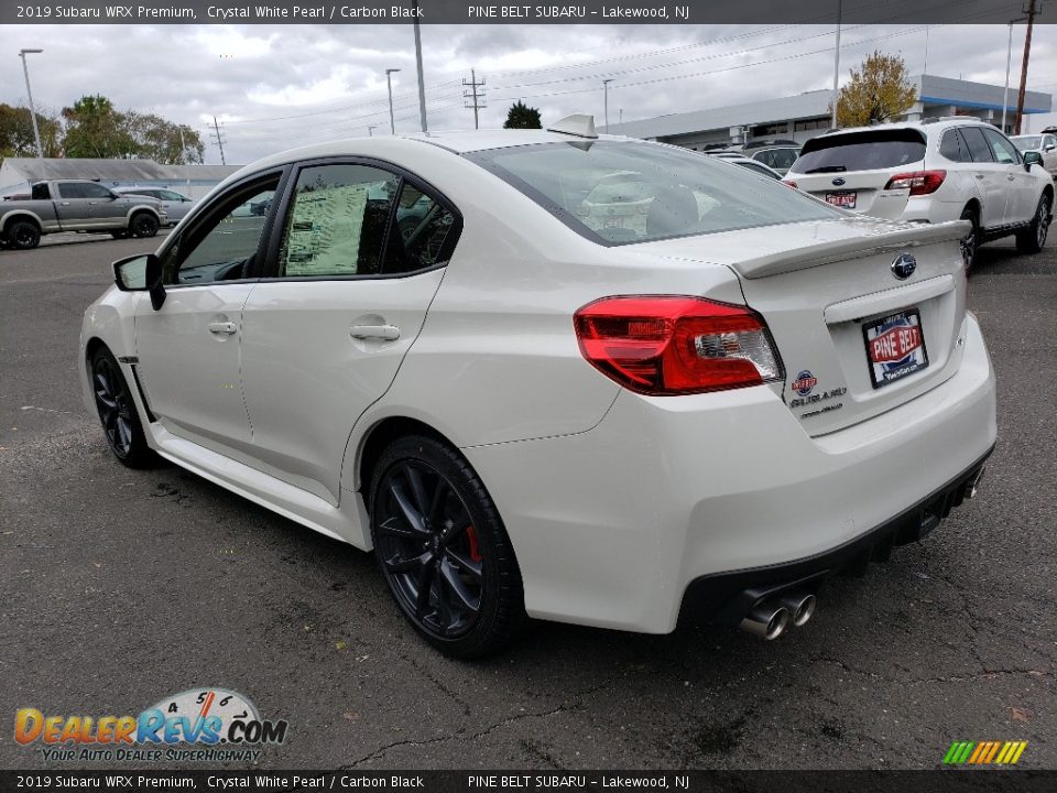 2019 Subaru WRX Premium Crystal White Pearl / Carbon Black Photo #4