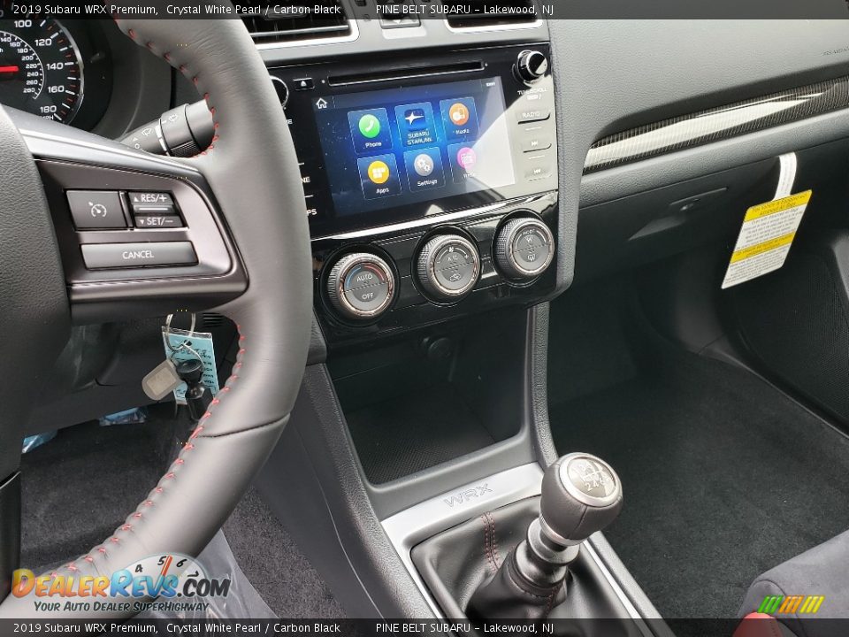2019 Subaru WRX Premium Crystal White Pearl / Carbon Black Photo #11