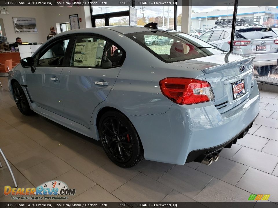 2019 Subaru WRX Premium Cool Gray Khaki / Carbon Black Photo #4