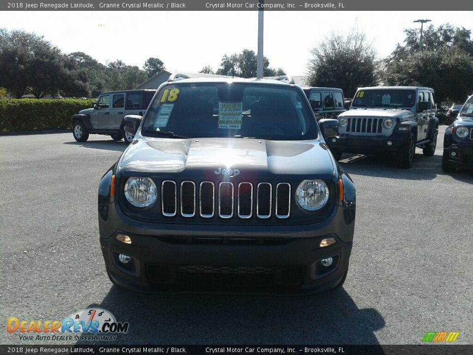 2018 Jeep Renegade Latitude Granite Crystal Metallic / Black Photo #8
