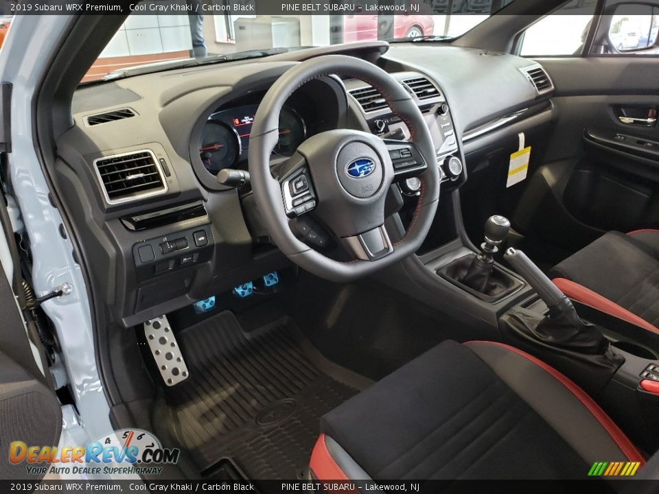 Carbon Black Interior - 2019 Subaru WRX Premium Photo #7
