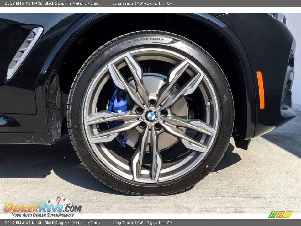 2019 BMW X3 M40i Black Sapphire Metallic / Black Photo #9