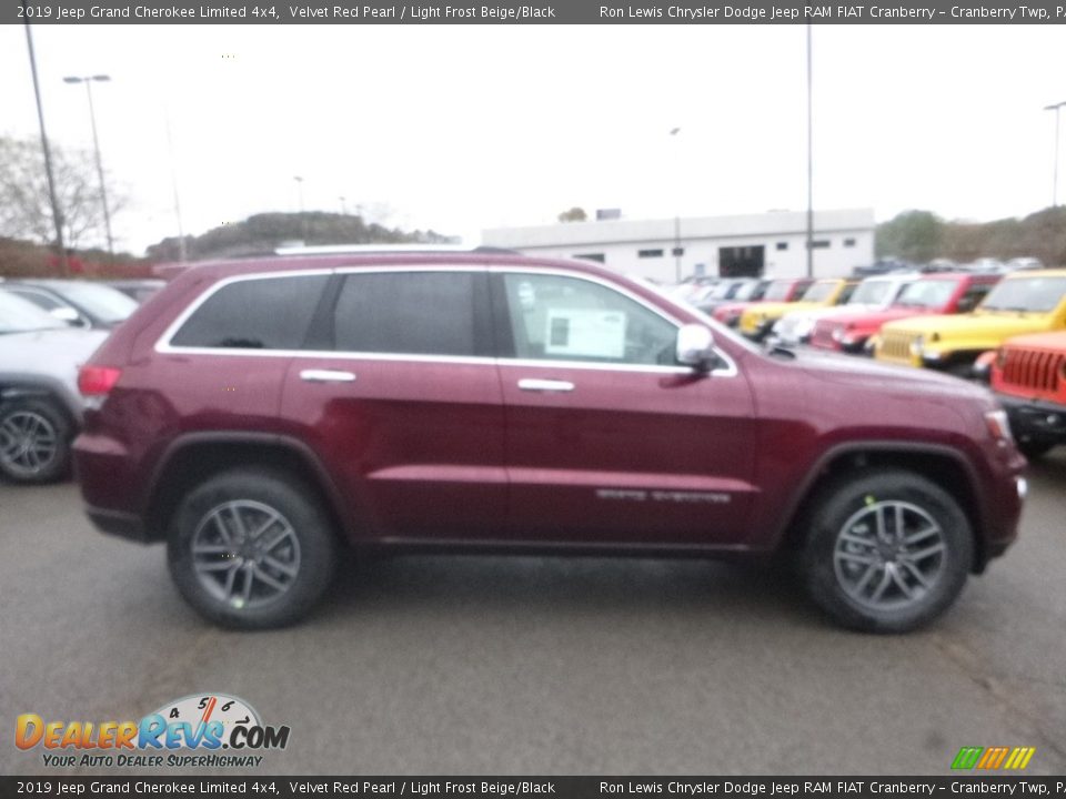 2019 Jeep Grand Cherokee Limited 4x4 Velvet Red Pearl / Light Frost Beige/Black Photo #6