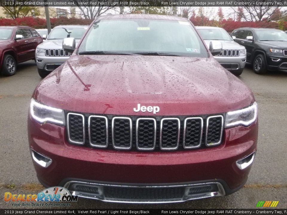 2019 Jeep Grand Cherokee Limited 4x4 Velvet Red Pearl / Light Frost Beige/Black Photo #8