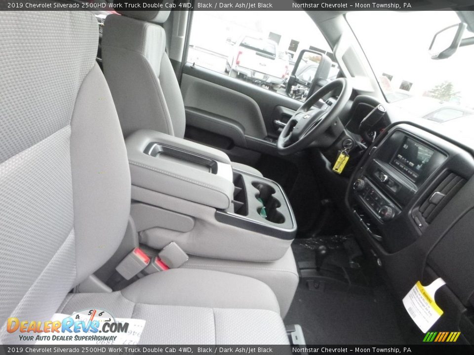 2019 Chevrolet Silverado 2500HD Work Truck Double Cab 4WD Black / Dark Ash/Jet Black Photo #9