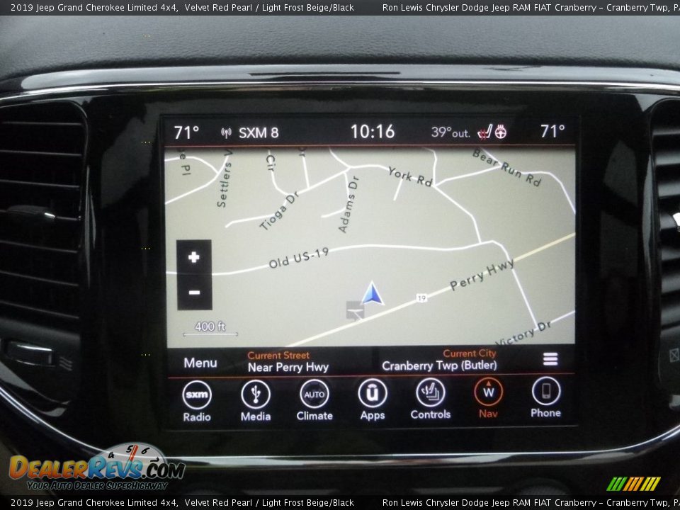 2019 Jeep Grand Cherokee Limited 4x4 Velvet Red Pearl / Light Frost Beige/Black Photo #18