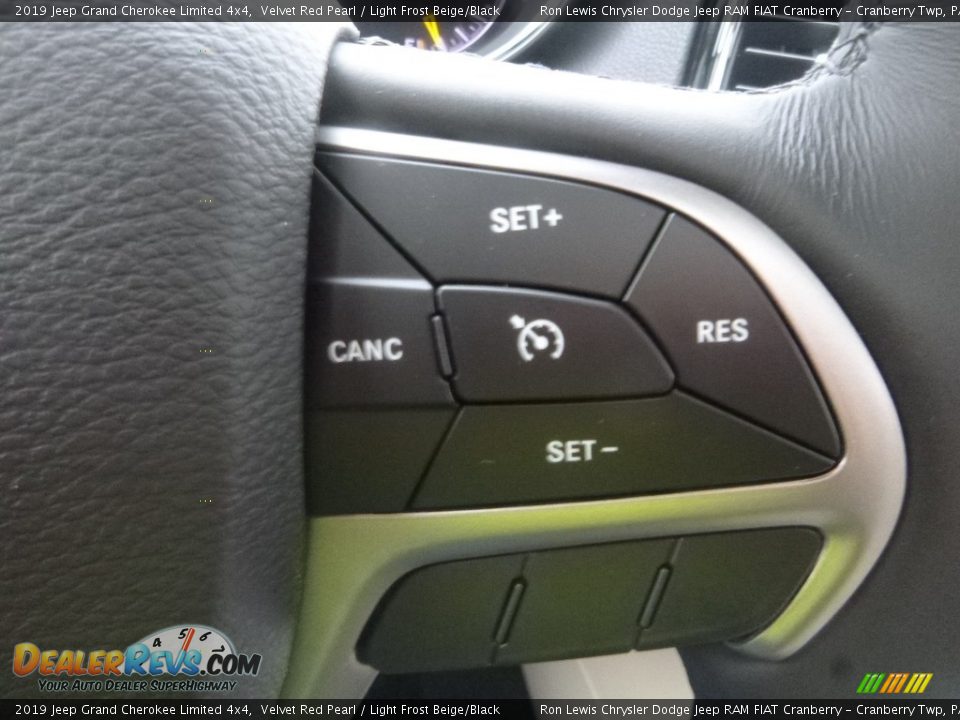 2019 Jeep Grand Cherokee Limited 4x4 Velvet Red Pearl / Light Frost Beige/Black Photo #20
