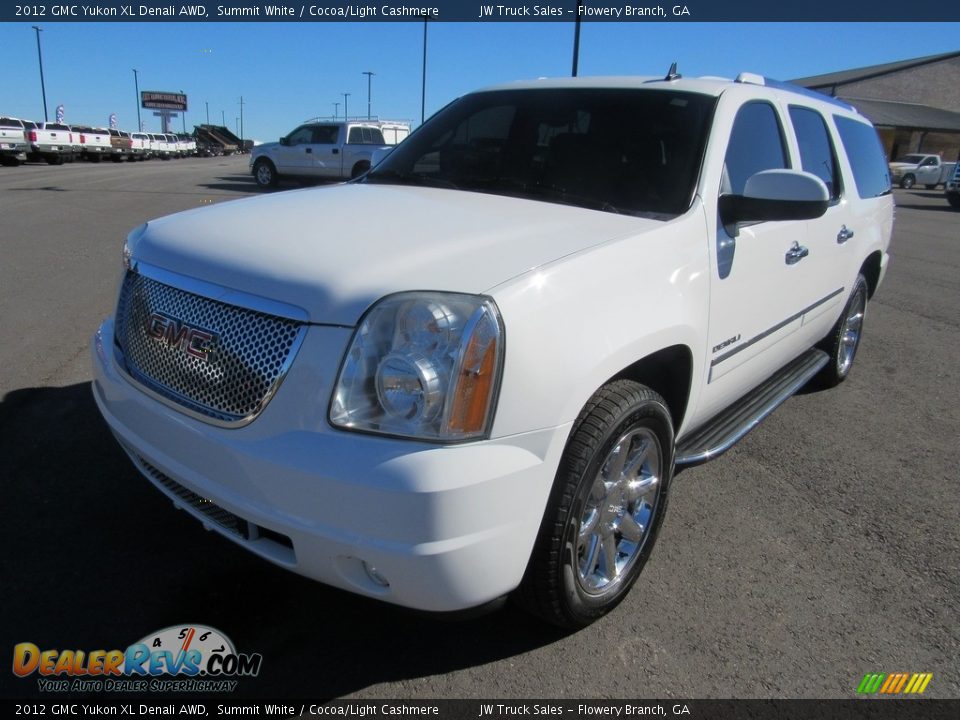 2012 GMC Yukon XL Denali AWD Summit White / Cocoa/Light Cashmere Photo #1