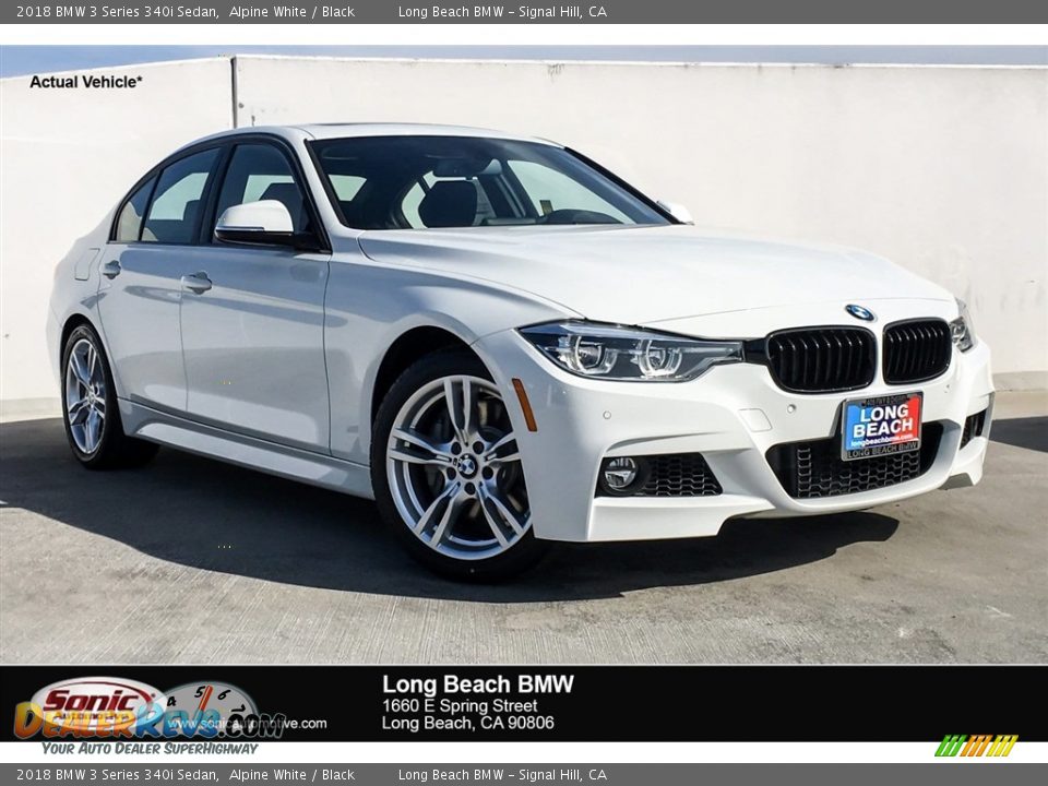2018 BMW 3 Series 340i Sedan Alpine White / Black Photo #1