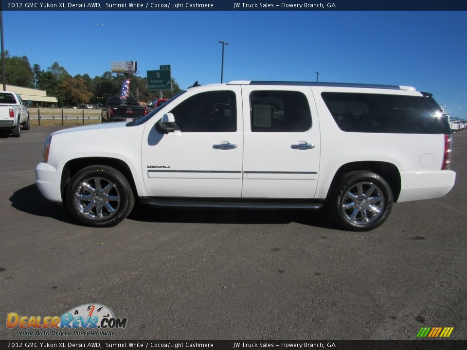 2012 GMC Yukon XL Denali AWD Summit White / Cocoa/Light Cashmere Photo #2