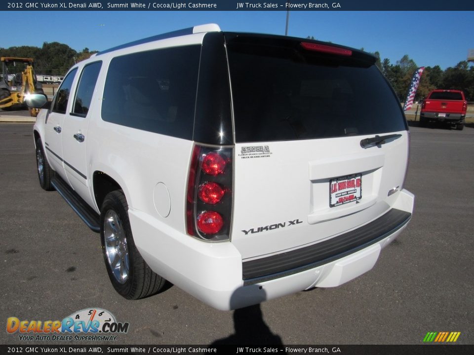 2012 GMC Yukon XL Denali AWD Summit White / Cocoa/Light Cashmere Photo #3