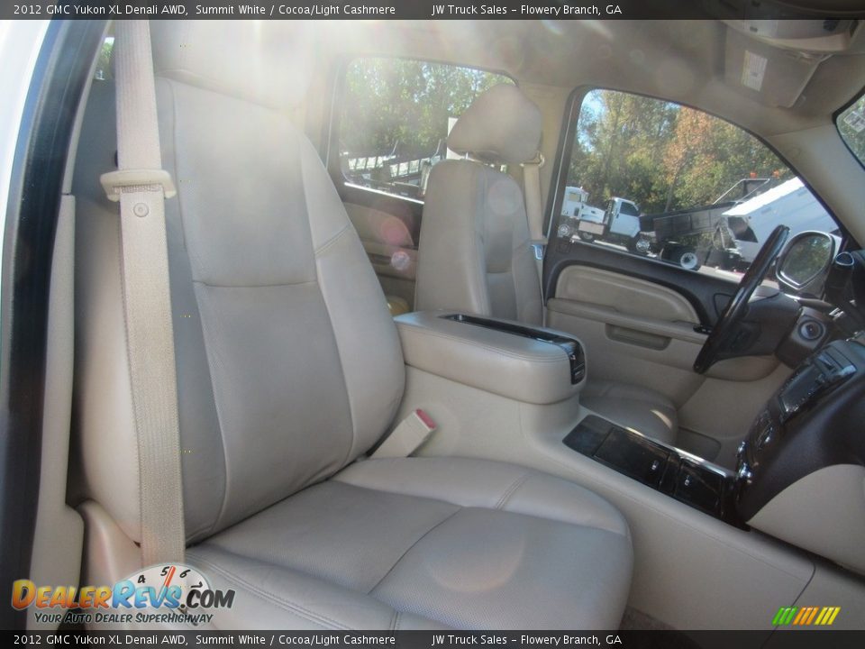 2012 GMC Yukon XL Denali AWD Summit White / Cocoa/Light Cashmere Photo #11