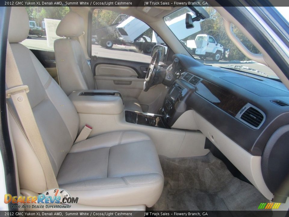 2012 GMC Yukon XL Denali AWD Summit White / Cocoa/Light Cashmere Photo #12