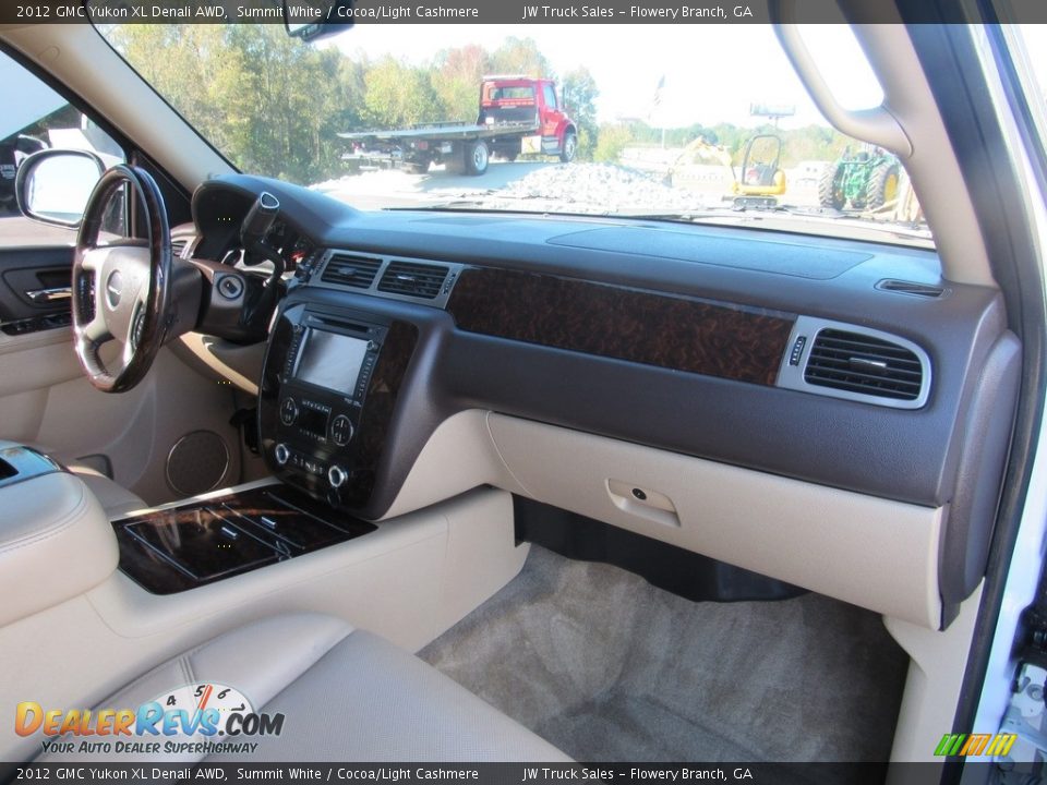 2012 GMC Yukon XL Denali AWD Summit White / Cocoa/Light Cashmere Photo #13