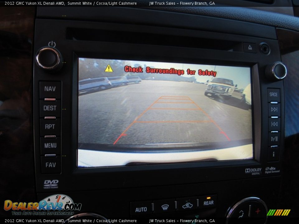 2012 GMC Yukon XL Denali AWD Summit White / Cocoa/Light Cashmere Photo #16