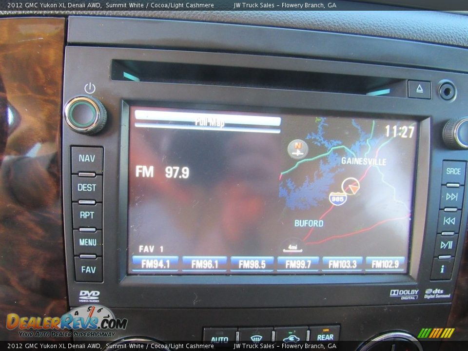 2012 GMC Yukon XL Denali AWD Summit White / Cocoa/Light Cashmere Photo #17