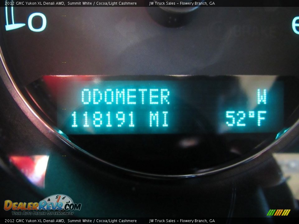 2012 GMC Yukon XL Denali AWD Summit White / Cocoa/Light Cashmere Photo #22
