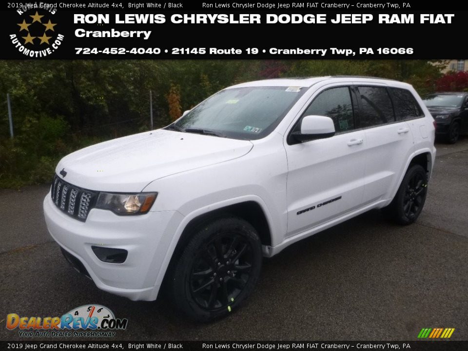 2019 Jeep Grand Cherokee Altitude 4x4 Bright White / Black Photo #1