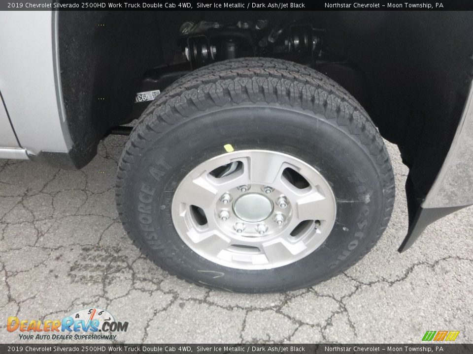 2019 Chevrolet Silverado 2500HD Work Truck Double Cab 4WD Silver Ice Metallic / Dark Ash/Jet Black Photo #8