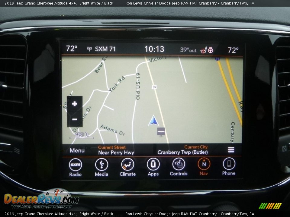 2019 Jeep Grand Cherokee Altitude 4x4 Bright White / Black Photo #18