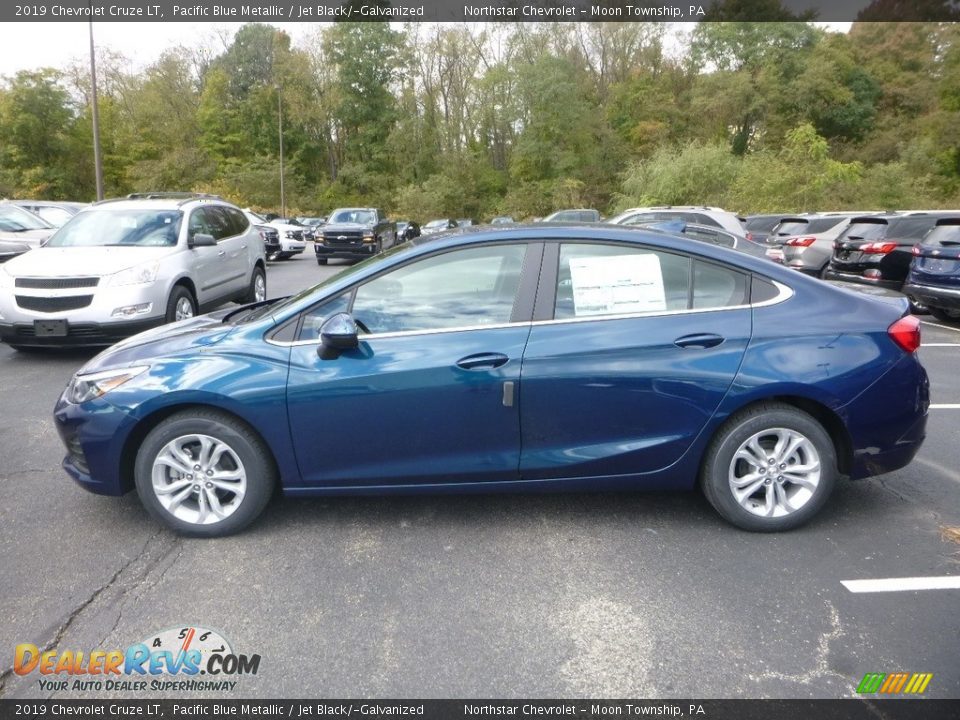 2019 Chevrolet Cruze LT Pacific Blue Metallic / Jet Black/­Galvanized Photo #2