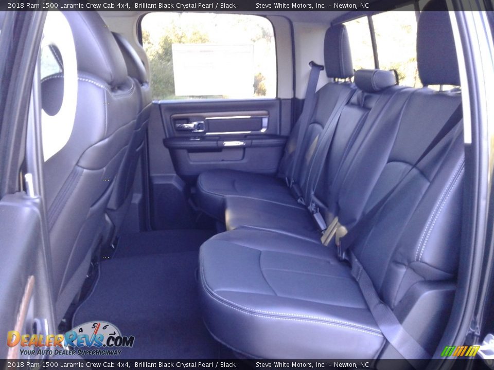 Rear Seat of 2018 Ram 1500 Laramie Crew Cab 4x4 Photo #11