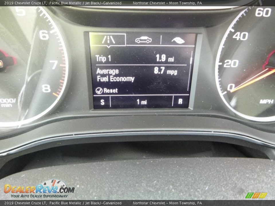 2019 Chevrolet Cruze LT Pacific Blue Metallic / Jet Black/­Galvanized Photo #20