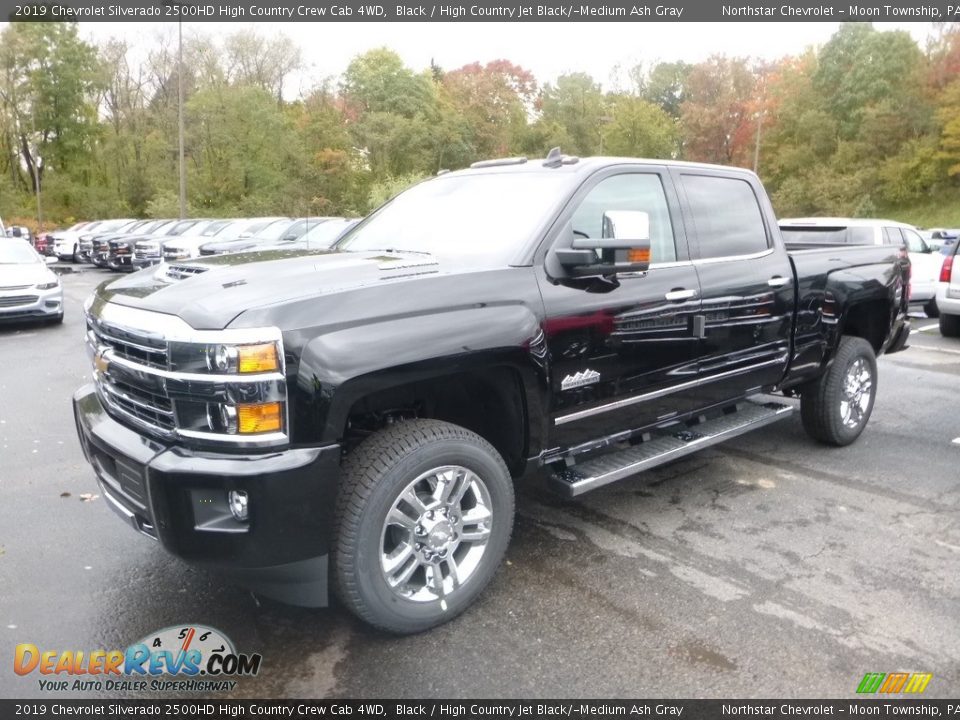 2019 Chevrolet Silverado 2500HD High Country Crew Cab 4WD Black / High Country Jet Black/­Medium Ash Gray Photo #1